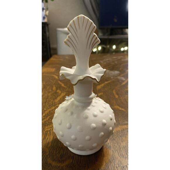 Lefton 1950’s Hand-painted Porcelain 3D Pink Roses Decanter Perfume Bottle 872 - Picture 4 of 6